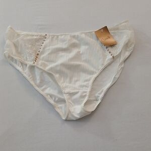 Chantelle White Lace Trim Panties